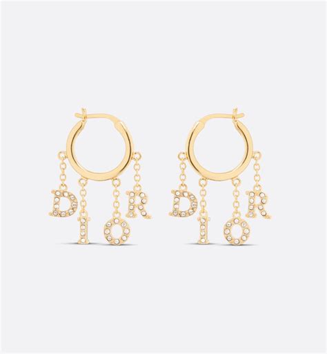 pendientes christian dior|Pendientes Dio(r)evolution Metal dorado y cristales plateados.